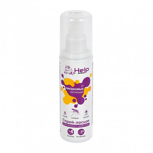 Спрей-лосьон от летающих насекомых Help Ultra, 125 мл фото