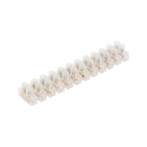 Колодка клеммная винтовая Rexant KВ-4, 3 А, 1,5 - 4 мм², полиэтилен, белый фото