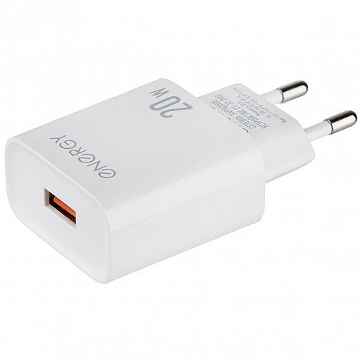Сетевое зарядное устройство Energy ET-37 PRO, USB, 3 А, белое фото