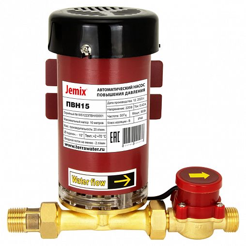 Насос для повышения давления Jemix ПВН15-18, 260 Вт фото