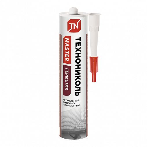 Битумно-каучуковый герметик для кровли Технониколь Master, 310 мл, черный фото