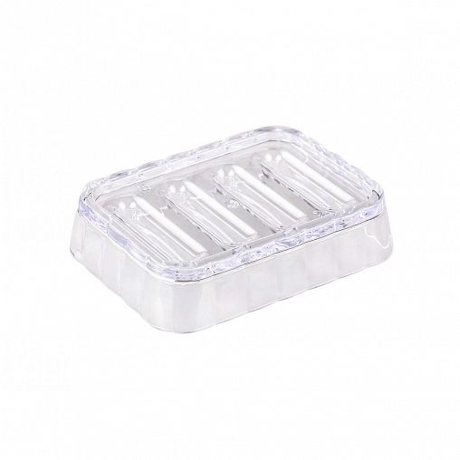 Мыльница с решеткой Альтернатива Кристалл, прозрачная фото Мыльница с решеткой Альтернатива Кристалл, прозрачная фото