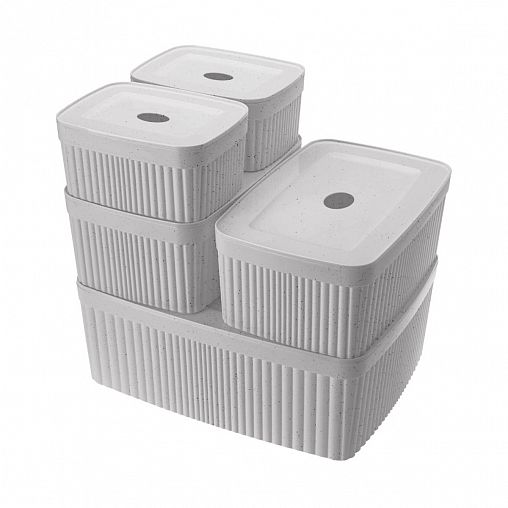 Лоток с крышкой Econova Velvet, 230 x 150 x 90 мм, 2,5 л, светло-серый фото