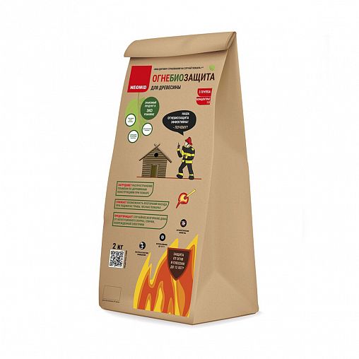 Огнебиозащита для древесины Neomid, сухой концентрат, 1 группа, 2 кг фото