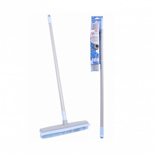 Щетка для пола York Bacteria Stop, резиновая щетина, с черенком 140 см фото