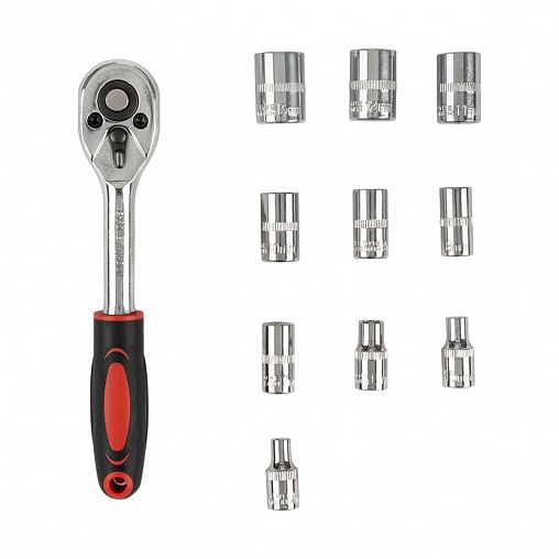 Набор торцевых головок Park, трещотка, 11 предметов фото