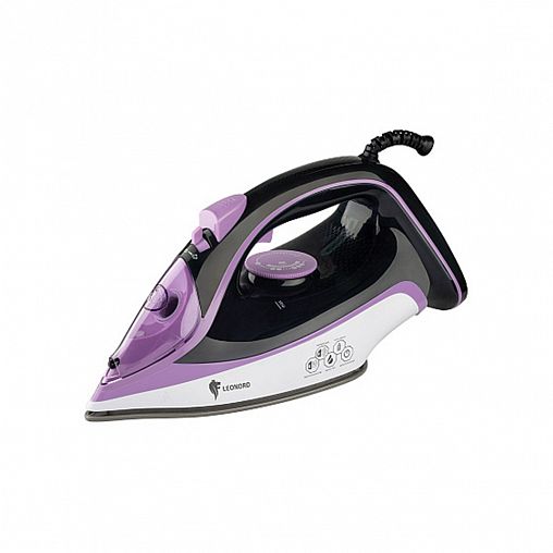 Утюг Leonord LE-1804, 3100 Вт, подошва керамическая, черно-фиолетовый фото