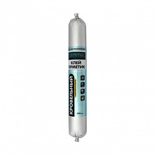Клей-герметик для кровли Cemmix, 500 мл, черный фото