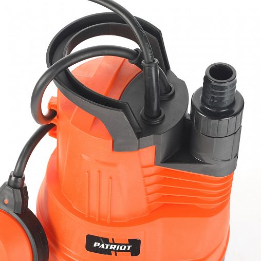 Насос дренажный для грязной воды Patriot F 350, 300 Вт, 5000 л/ч фото