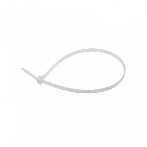 Хомут-стяжка с тройным замком Rexant, нейлон, 4,8 x 400 мм, 100 шт, белый фото