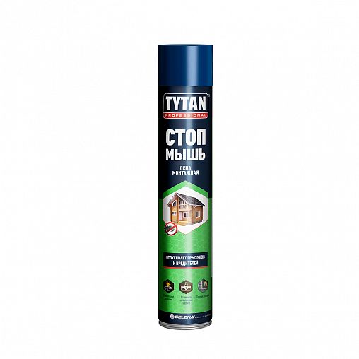 Бытовая монтажная пена Tytan Professional Стоп мышь, всесезонная, 750 мл фото