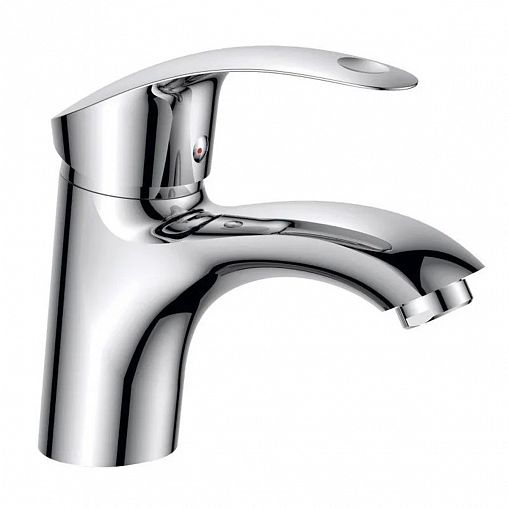 Смеситель для раковины с коротким изливом Fashun A1021, хром фото