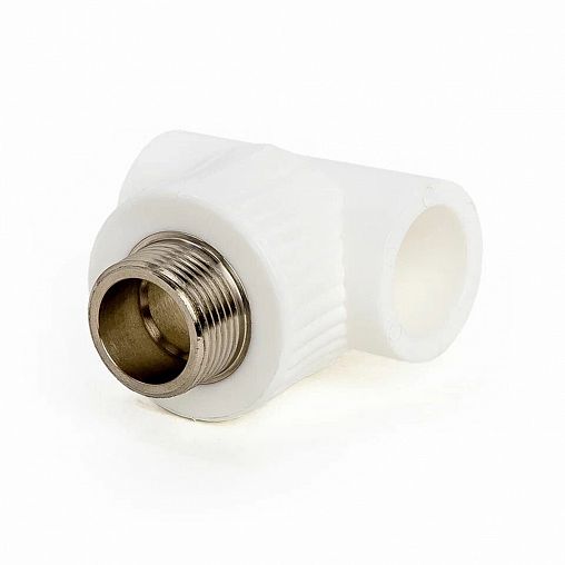 Тройник комбинированный полипропиленовый Lammin PPR, с наружной резьбой, 20 x 1/2" фото