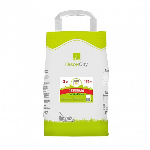 Семена газона ГазонCity Эконом Сезонная трава, 3 кг фото