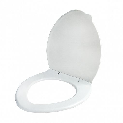 Сиденье для унитаза Мультипласт Групп, 47 x 38 x 3,5 см, белый мрамор фото