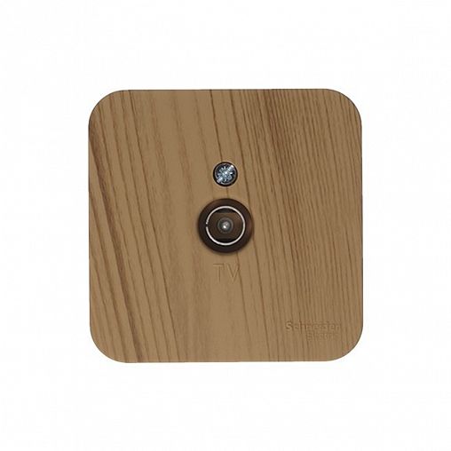 Розетка ТВ Systeme (Schneider) Electric Blanca BLNTA000015, накладная, ясень фото