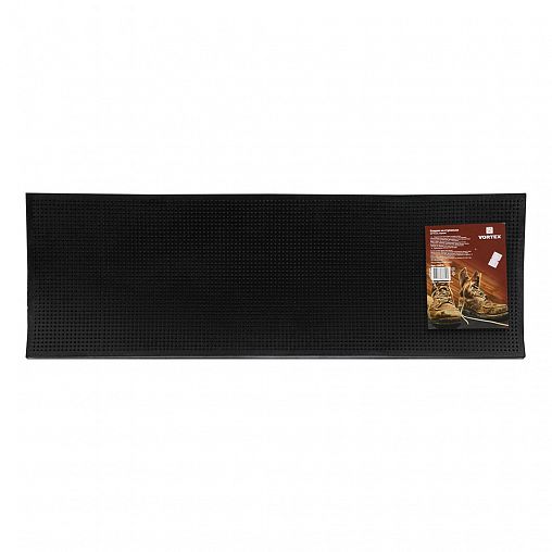 Коврик на ступеньку Vortex, резиновый, 25 x 75 см, черный фото