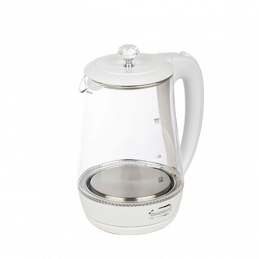 Стеклянный чайник электрический Energy E-207, 1,7 л фото