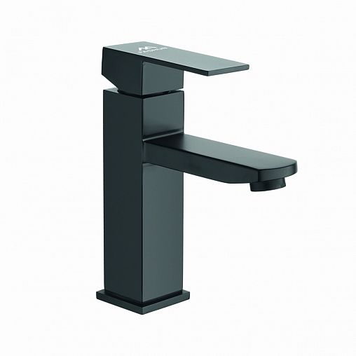 Смеситель для раковины с коротким изливом Fashun A51102-7, черный фото Смеситель для раковины с коротким изливом Fashun A51102-7, черный фото