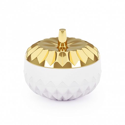 Сахарница Альтернатива Свадебный переполох, с крышкой, белая фото