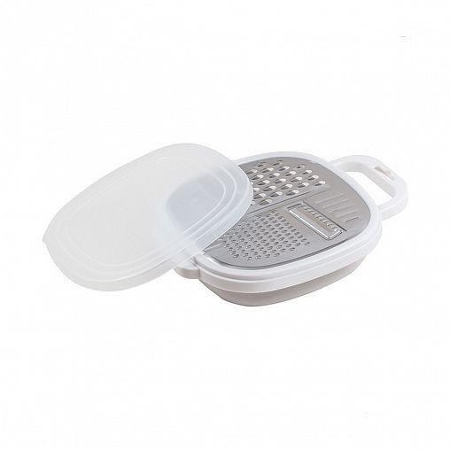 Терка с контейнером и крышкой Mallony GR-228W, 24,5 x 19 x 6 см фото