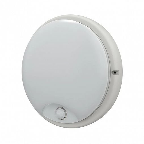 Светильник светодиодный IEK ДПО 4200Д, круг белый, датчик движения, 12 Вт, 6500 К, IP54 фото