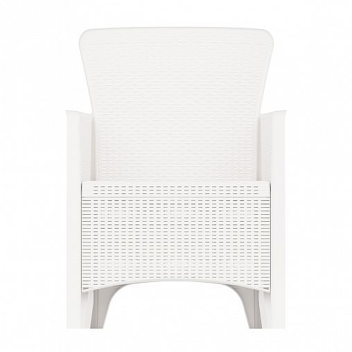 Кресло Альтернатива Ротанг Лайт, 62 x 58,5 x 85 см, белый фото