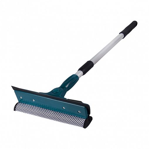 Щетка для мытья окон Рыжий кот, телескопическая, 20 см, длина 51 - 78 см фото