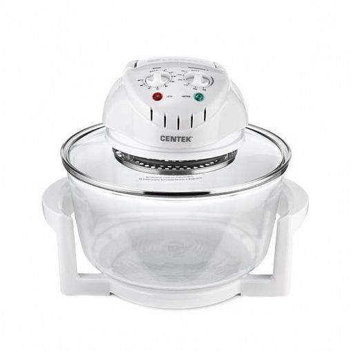Аэрогриль Centek CT-1456 WHITE, чаша 17 л, таймер, 1400 Вт, белый фото