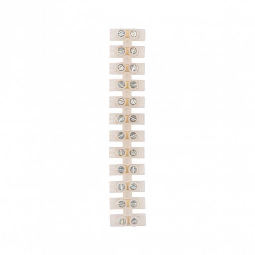 Колодка клеммная винтовая Rexant KВ-4, 3 А, 1,5 - 4 мм², полиэтилен, белый фото