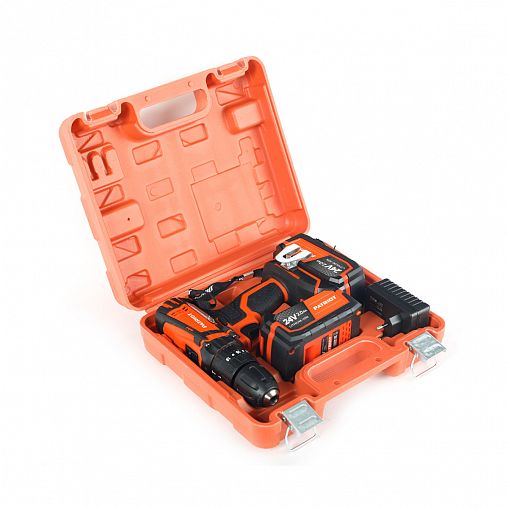 Дрель-шуруповерт ударная аккумуляторная Patriot BR 241ES-H, 24 В, 2 x 2 Ач Li-ion, 2 АКБ и ЗУ, кейс фото