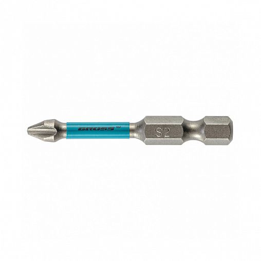 Биты торсионные Gross, для ударных шуруповертов, PH2 x 50 мм, набор 5 шт фото