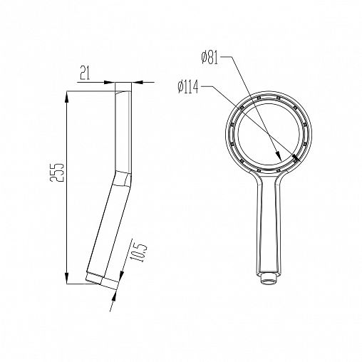 Лейка для душа Lemark LM0820C, 1 режим фото