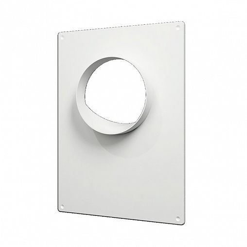 Площадка торцевая Era 120ПТП, пластик, с фланцем 120 мм, 180 x 250 мм фото