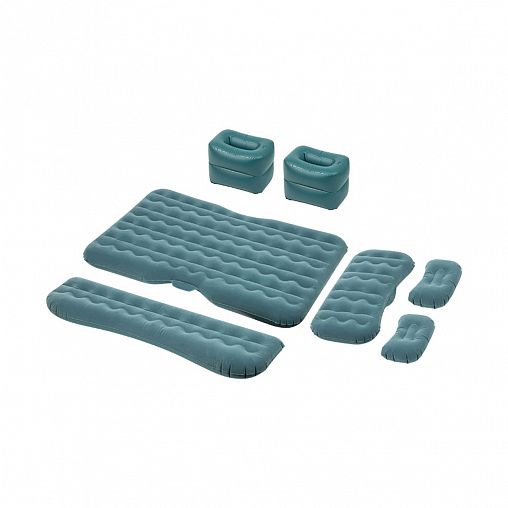 Матрас надувной автомобильный Ecos, 177 x 116 см, ПВХ, покрытие флок, 3 подушки фото