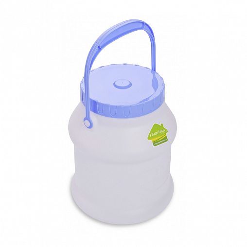 Бидон Martika Просперо, с крышкой, 3 л, белый фото