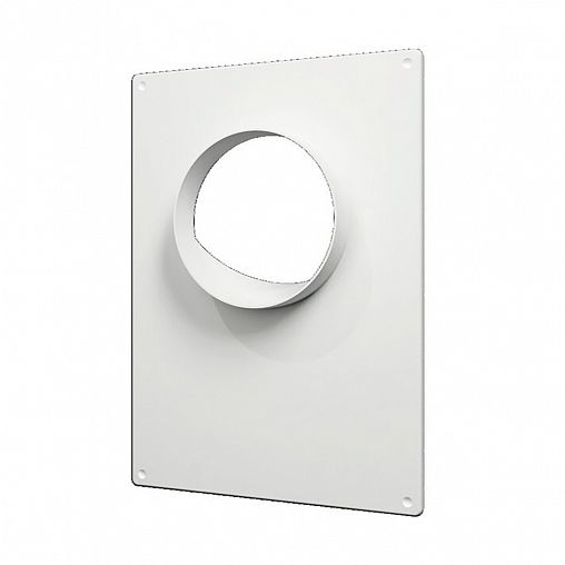 Площадка торцевая Era 125ПТП, пластик, с фланцем 125 мм, 180 x 250 мм фото