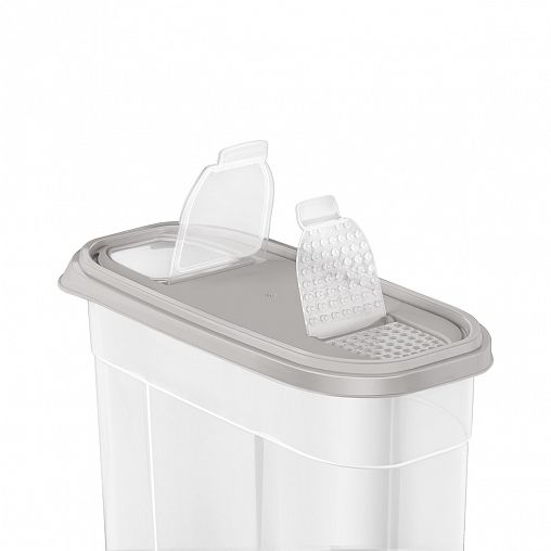 Емкость для сыпучих продуктов Plast Team Bergen, 2 л, пепельный жемчуг фото