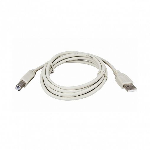 Кабель в ПВХ оплетке Rexant, штекер B - штекер A, 1,8 м, серый фото