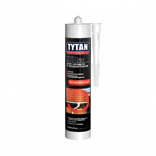 Нейтральный силиконовый герметик для кровли Tytan Professional, 310 мл, красный фото