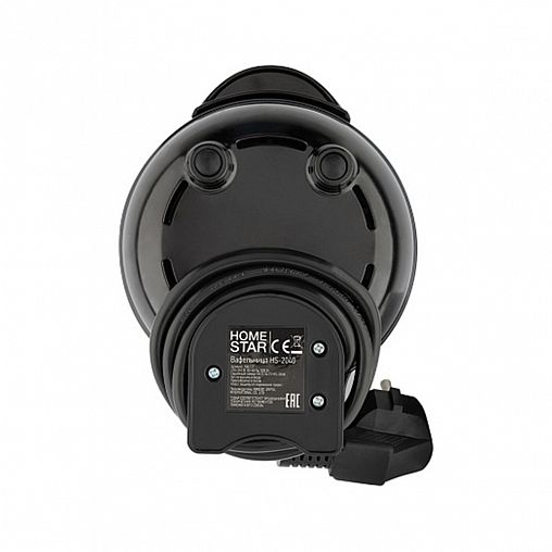 Вафельница электрическая HomeStar HS-2040, 500 Вт, черная фото