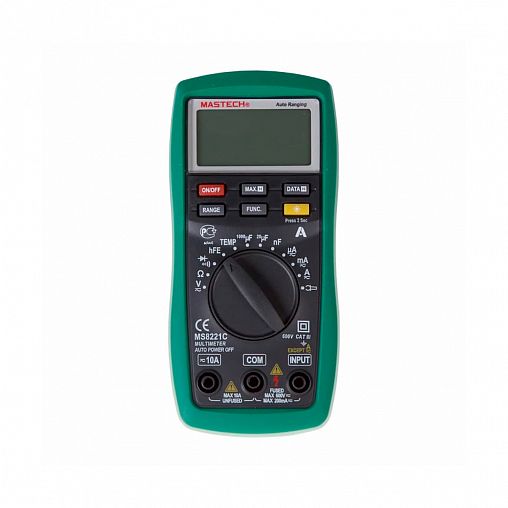 Мультиметр цифровой Mastech MS8221С, с ЖК-дисплеем фото