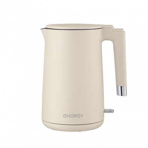 Чайник электрический Energy E-215, двойной корпус, 1,7 л, бежевый фото