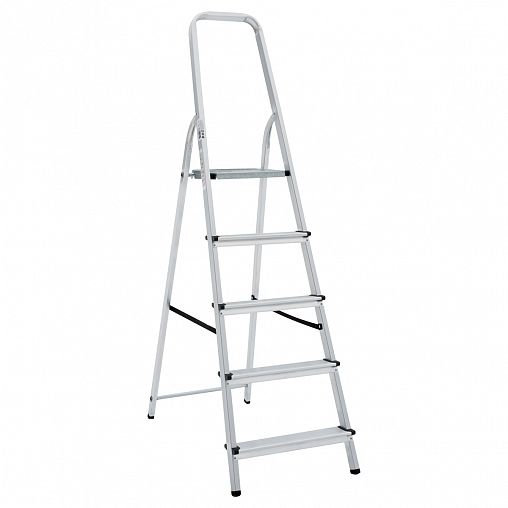 Стремянка Новая высота NV 1110, алюминиевая, 5 ступеней, 1,73 м фото