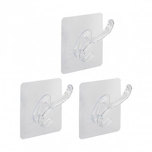 Комплект самоклеящихся крючков Рыжий кот, 7 x 7 см, 3 шт фото