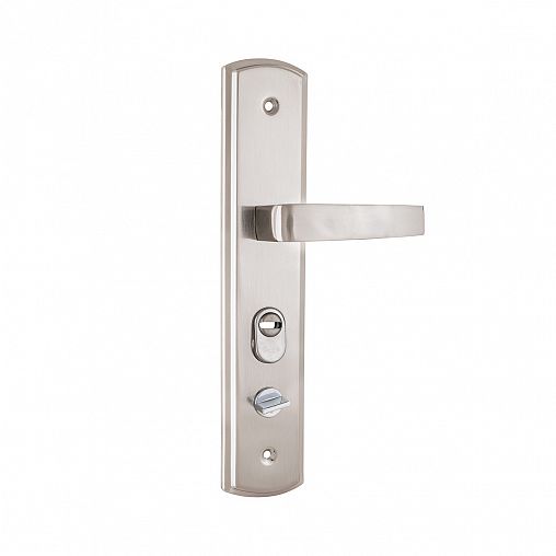 Ручка дверная на планке Аллюр РН-А300 Y, универсальная, матовый никель фото