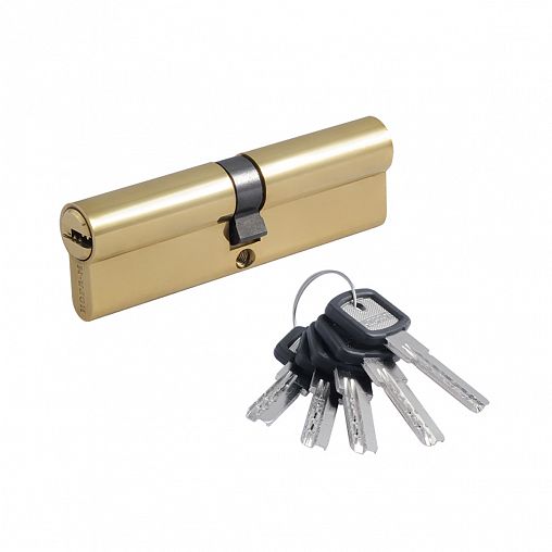 Цилиндровый механизм Нора-М ЛПУ-100 (50-50), ключ/ключ, золото фото