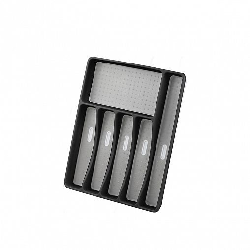 Лоток для столовых приборов Mallony Forma, 40,5 x 33,5 x 4,5 см, черный фото