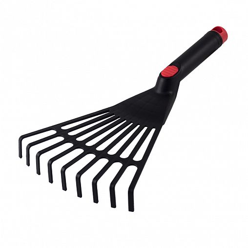 Грабли веерные мини Feona, 9 зубьев, пластиковые, 350 мм фото
