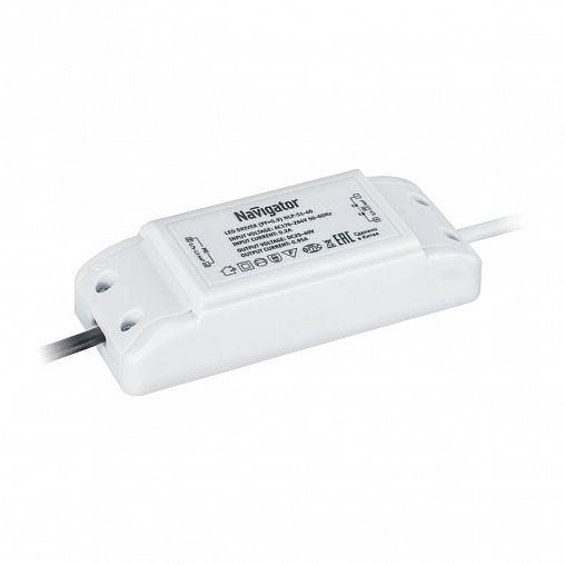 LED-драйвер (блок питания) Navigator ND-P40-1000mA-IP40, 40 Вт, 25 - 40 В, IP40 фото